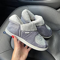 Сірі жіночі тапки для дому, фото 3