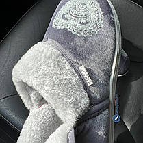 Сірі жіночі тапки для дому, фото 5