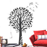 Интерьерная виниловая декоративная наклейка Дерево музыки