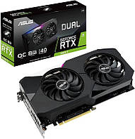 Видеокарта GF RTX 3060 Ti 8GB GDDR6 Dual V2 OC Asus (DUAL-RTX3060TI-O8G-V2) (LHR)