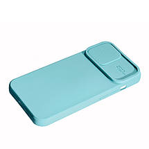 Силіконовий чохол Case Camera для Apple iPhone 14 Plus Light Blue, фото 4