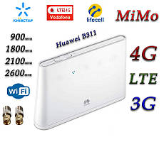 3G 4G LTE стаціонарний Wi-Fi Роутер Huawei B311/2 Київстар, Vodafone, Lifecell з 2 антенними входами