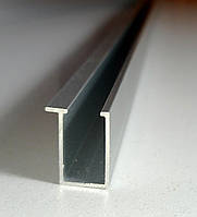 Роздільний профіль для ДСП, ЛДСП до 18 мм срібло 3,0