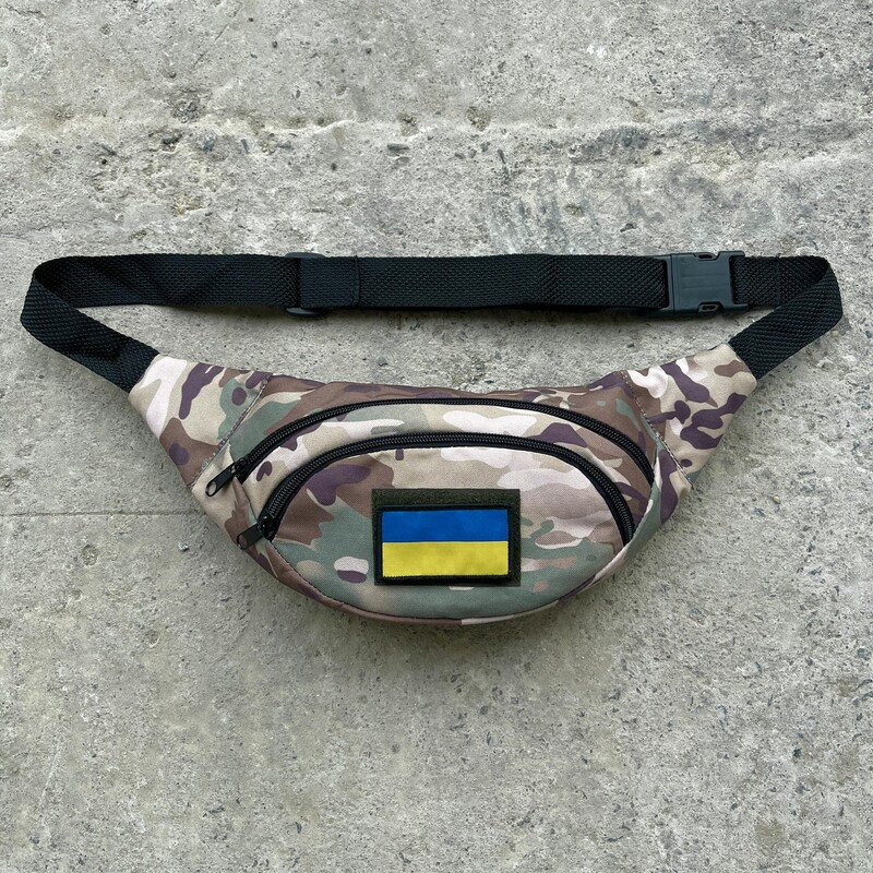 Бананка патріотична камуфляжного забарвлення з прапором, фото 1