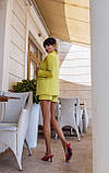 Костюм жіночий із шортами Люкс салатовий (різні кольори) XS S M L, фото 3