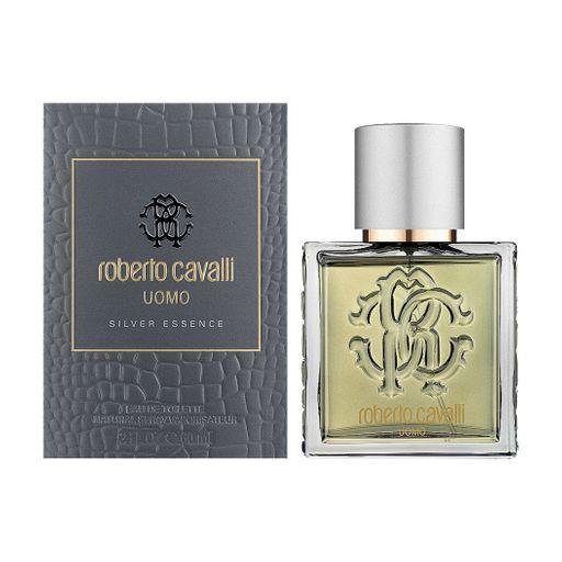 Туалетна вода Roberto Cavalli Uomo Silver Essence для чоловіків — edt 60 ml