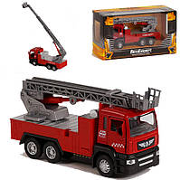 Машинка іграшкова Автопром «Пожежна машина» зі звуковими та світловими ефектами (КТ-1441), фото 3