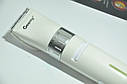 Безпровідна машинка для стрижки тример Geemy GM-6042 White, фото 5