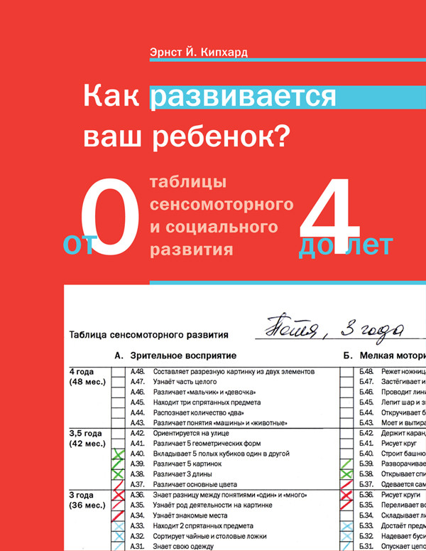 Как развивается ваш ребенок? Таблицы сенсомоторного развития: От рождения до 4 лет. Кипхард Е.