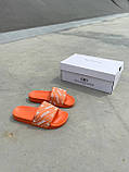 Balenciaga Slides Small Logo Orange, фото 2