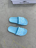 Balenciaga Slides Small Logo Blue, фото 2