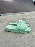 Balenciaga Slides Small Logo Mint Green, фото 9