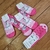 Комплект махровых носков для девочки из 2 пар, размер обуви 23-24, цвет розовый