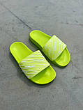 Balenciaga Slides Small Logo Neon Green, фото 2