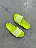 Balenciaga Slides Small Logo Neon Green, фото 3