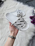 Balenciaga Slides Small Logo White, фото 5