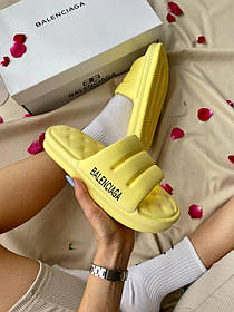 Balenciaga Puffy Slides Yellow
