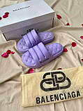 Balenciaga Puffy Slides Purple, фото 9