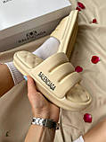 Balenciaga Puffy Slides Beige, фото 5