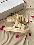 Balenciaga Puffy Slides Beige, фото 7