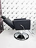 Крісло барбер для перукарні з підголівником КВАДРО BARBER перукарські крісла для барбершопа, фото 3