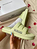 Balenciaga Puffy Slides Olive, фото 4