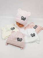 Шапочка для новонароджених Весна Осінь 42-44 Люкс Польща