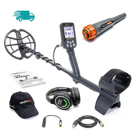Металошукач Nokta Simplex+ WHP навушники. + Пінпоінтер Nokta Makro PulseDive у подарунок! Гарантія 2 роки, фото 2