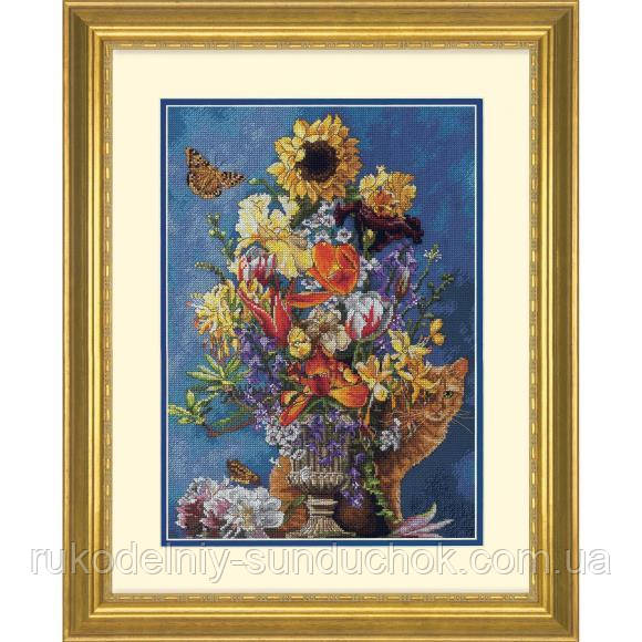 Набір для вишивання хрестиком Dimensions 70-35404 "Garden In Gold//Сад в золоті"