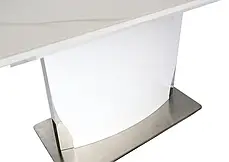 Розкладний стіл Intarsio DETROIT CERAMIC білий ефект мармуру/білий глянець 160(200)x90, фото 4