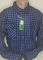 Мужские рубашки на флисе Hetai vd-0010 теплая классическая, синяя клетчатая мужская рубашка зимняя 7XL