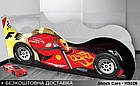 Ліжко машина Формула Shock Cars, дитяче ліжко машинка, ліжко автомобіль, фото 2