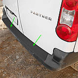 Захисна накладка на задній бампер для Citroen Berlingo II B9 2008-2018, фото 7