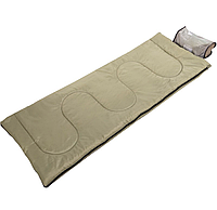 Спальный мешок одеяло с подголовником туристический 195 см / Спальник-одеяло для походов
