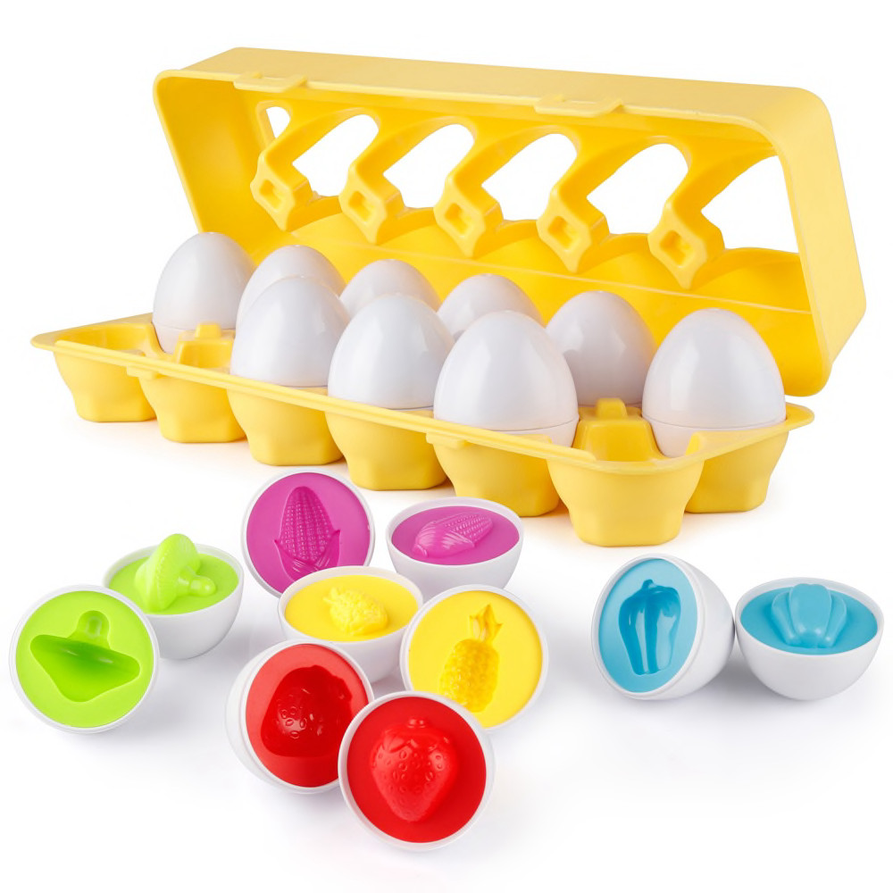 Розвиваюча іграшка - сортер "Яєчний лоток" (Фрукти та овочі) арт. 48666, фото 1