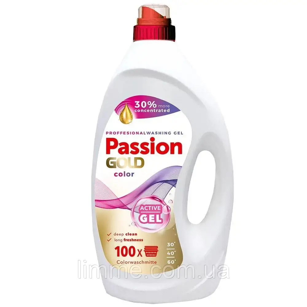 Гель для прання універсальний Passion Gold  Color Gel 4L