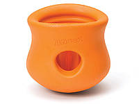 Игрушка головоломка для собак с тайником для лакомств West Paw Toppl Treat Toy Large (Вест Пав Топпи) Маленький - 8 см., Оранжевый