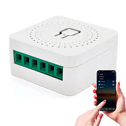 Бездротовий WiFi вимикач з таймером Smart Home,16A / Розумне реле для розумного будинку / Вай фай реле в розетку