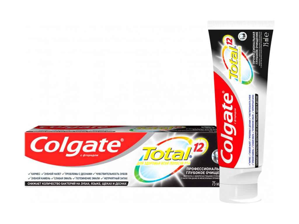 Купити Зубна паста Colgate Total 12 Глибоке чищення 75 мл, ціна 159 грн ...