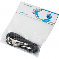 Кабель USB (AM/BM) 3m Maxxtro/Maxxter U-AMBM-10 (к принтеру, сканеру), двойное экранирование Black