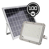 "Vargo-100" 100W 6500K 5000lm уличный светодиодный led прожектор на солнечной батарее (111876).