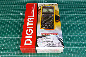Цифровий мультиметр з дисплеєм, звуком і датчиком температури. Digital Multimeter DT-9205A