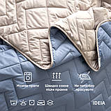 Покривало Стиль IZZI 220*240 джинс/св. сірий, фото 4