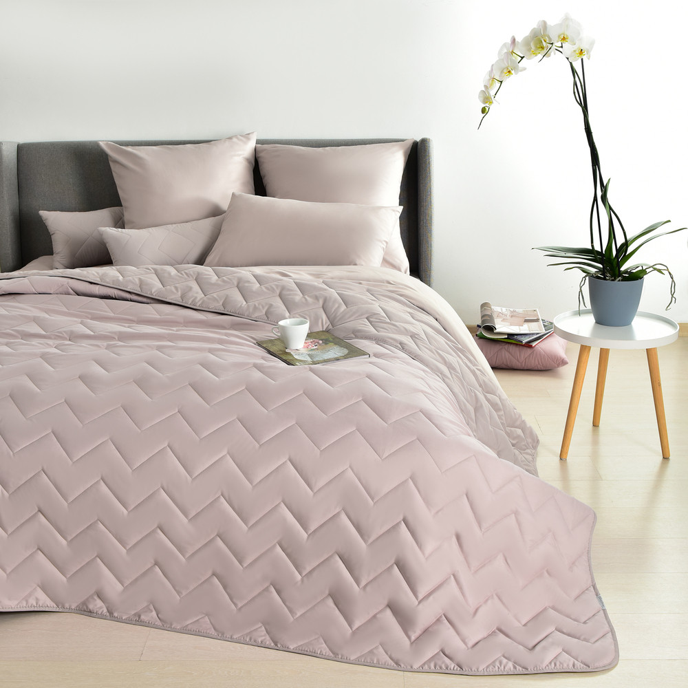 Покрывало Bodi TM SLEEPINGG 240х260 см какао/св.сірий, фото 1