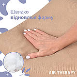 Набір подушок з дихаючою сіткою та аналогом лебединого пуху AIR THERAPY 50х70, 2 шт беж, фото 4