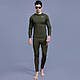 Термобілизна чоловіча Lesko A152 M Green потовщена тепла на флісі під одяг осінь-зима, фото 3