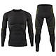 Термобілизна чоловіча Lesko A202 Black 2XL спортивна облягаюча вологовідвідна осінь-зима, фото 4