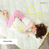 Подушка для сну 50x70 см попкорн IDEIA з кукурудзяним наповнювачем антиалергенне молоко, фото 8