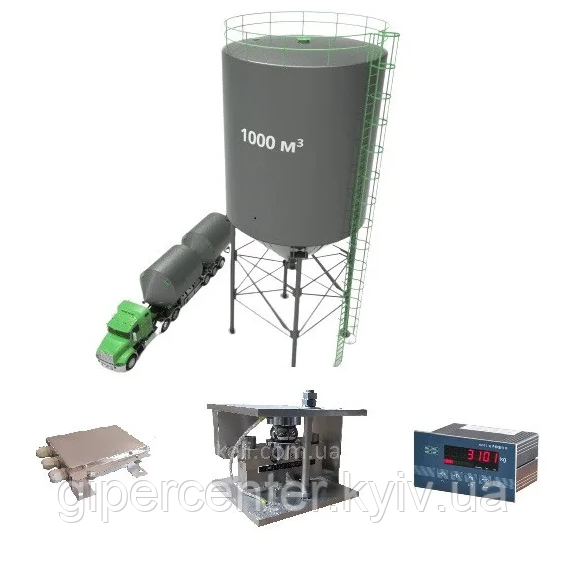 Комплект тензодатчиков силоса для хранения строительных смесей 30т-100т