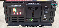 Перетворювач автоінвертор PowerOne Plus 12V-220 V 4000W LCD екран